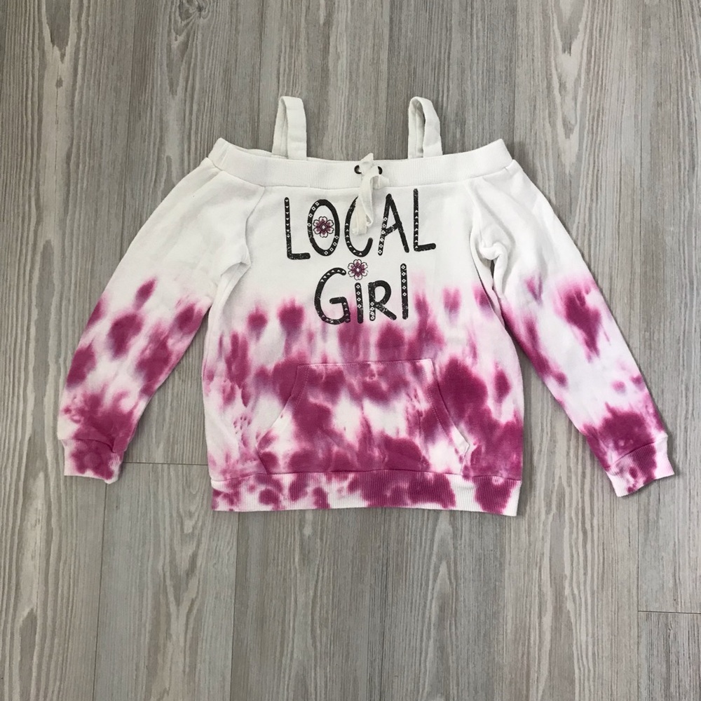 Cold shoulder sweater